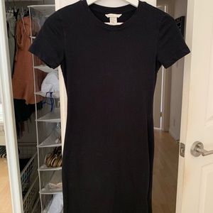 Black bodycon t shirt dress